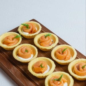 11486Smoked Salmon Cream Cheese Tartlet