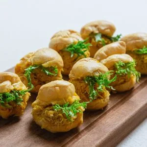 11499Spicy Orange Crab Choux Puff