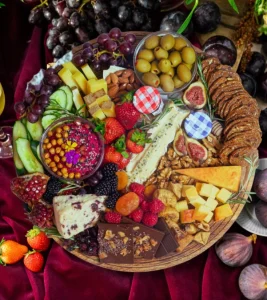 14704Festive Cheese & Fruit Platter