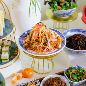 Nyonya-Style Dry Laksa Spaghetti