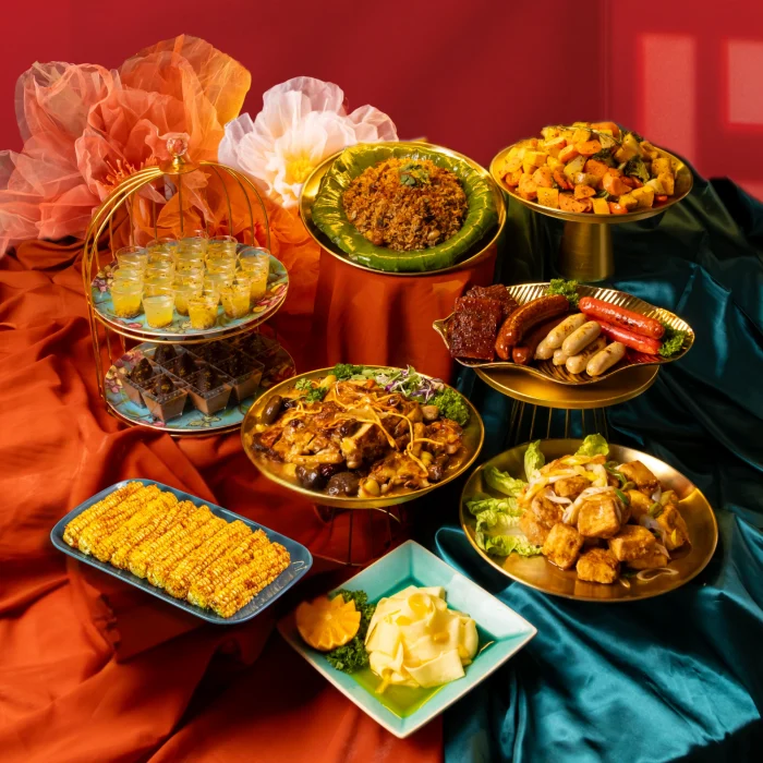 Herbal-Infused Roast Chicken with Mushrooms & Chestnuts Feast (9 course)