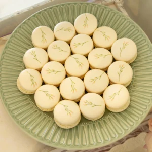 Floral-Printed Macaron with Buttercream
