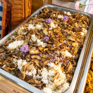 Mushroom Furikake Steamed Rice