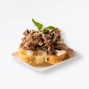 Earl Grey Pulled Pork Crostini