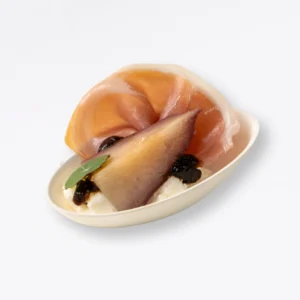 Red Wine Poached Pear & Prosciutto