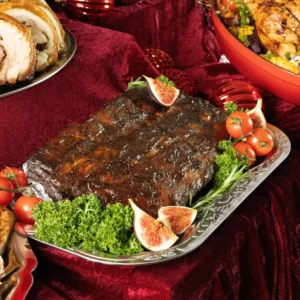 Fall-Off-the-Bone Bourbon-Glazed Baby Back Ribs with Housemade Bourbon Dip